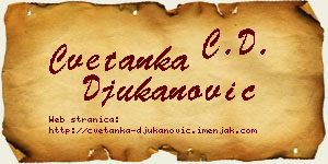 Cvetanka Đukanović vizit kartica